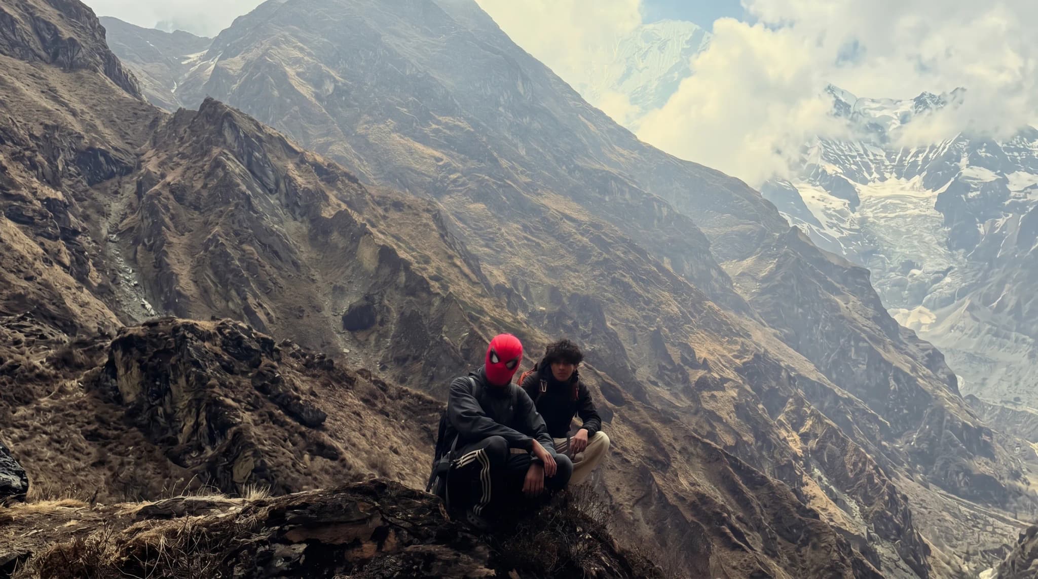 Nomadic Trails expedition mountaineers in Himalayas